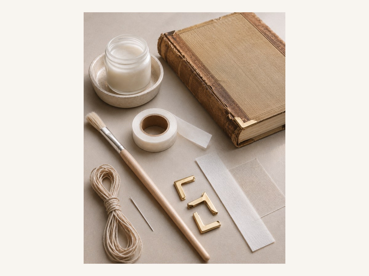 Buch- und Album-Reparaturset package